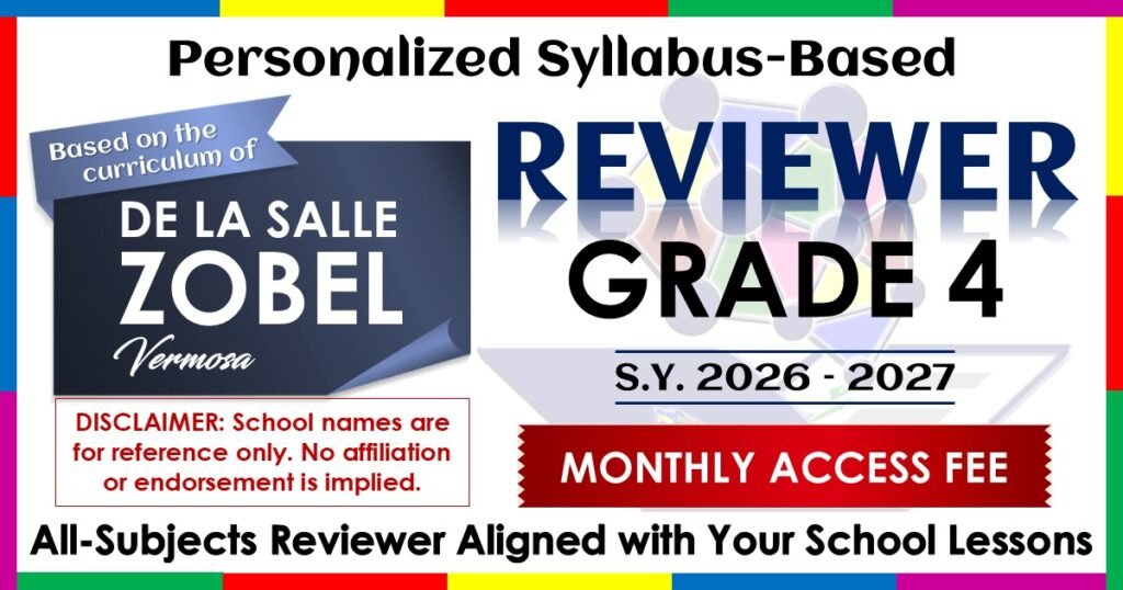 2026-2027 FI Zobel Vermosa - Grade 4